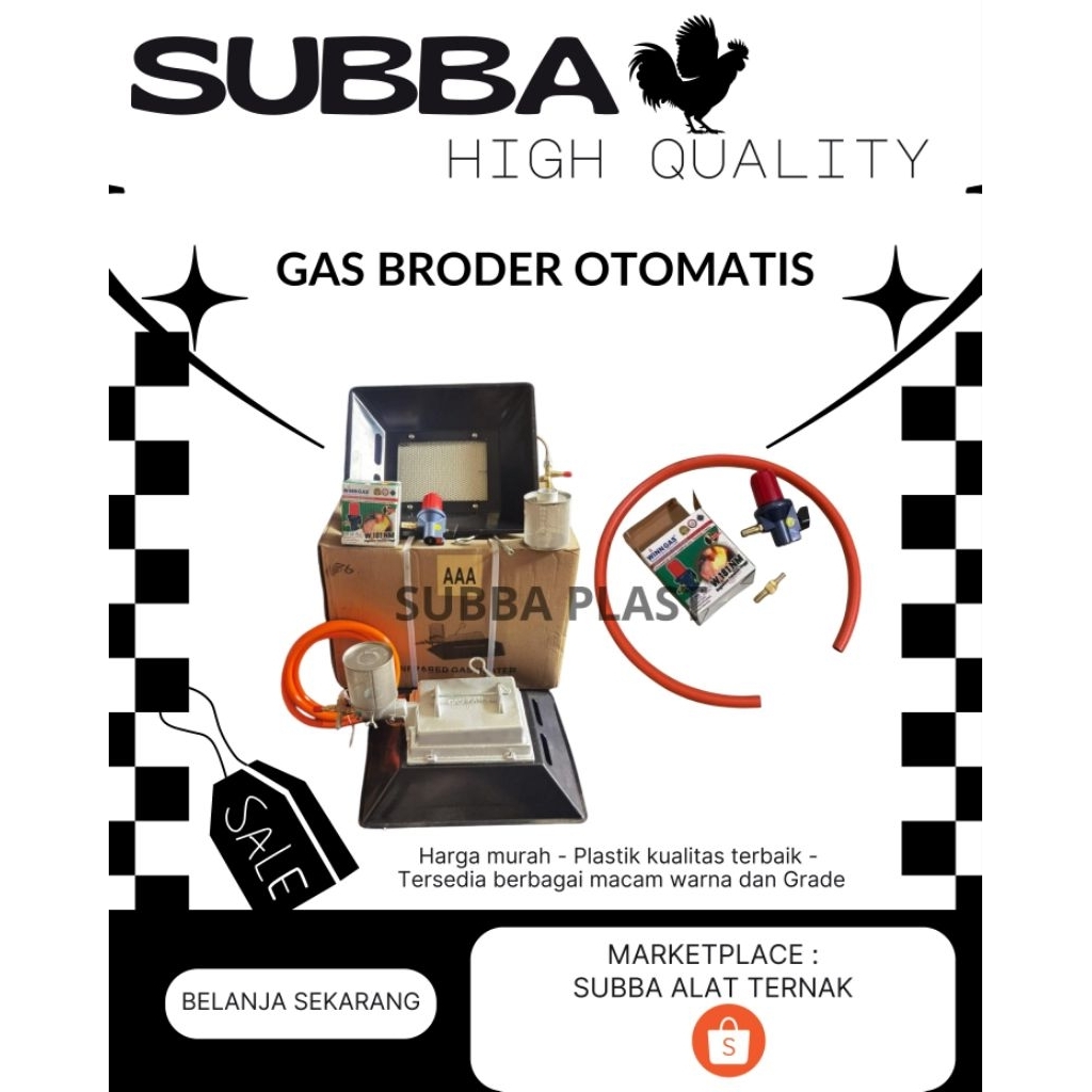 GAS BRODER OTOMATIS - GASOLEC HEATER PEMANAS KANDANG TERNAK AYAM GASOLEC