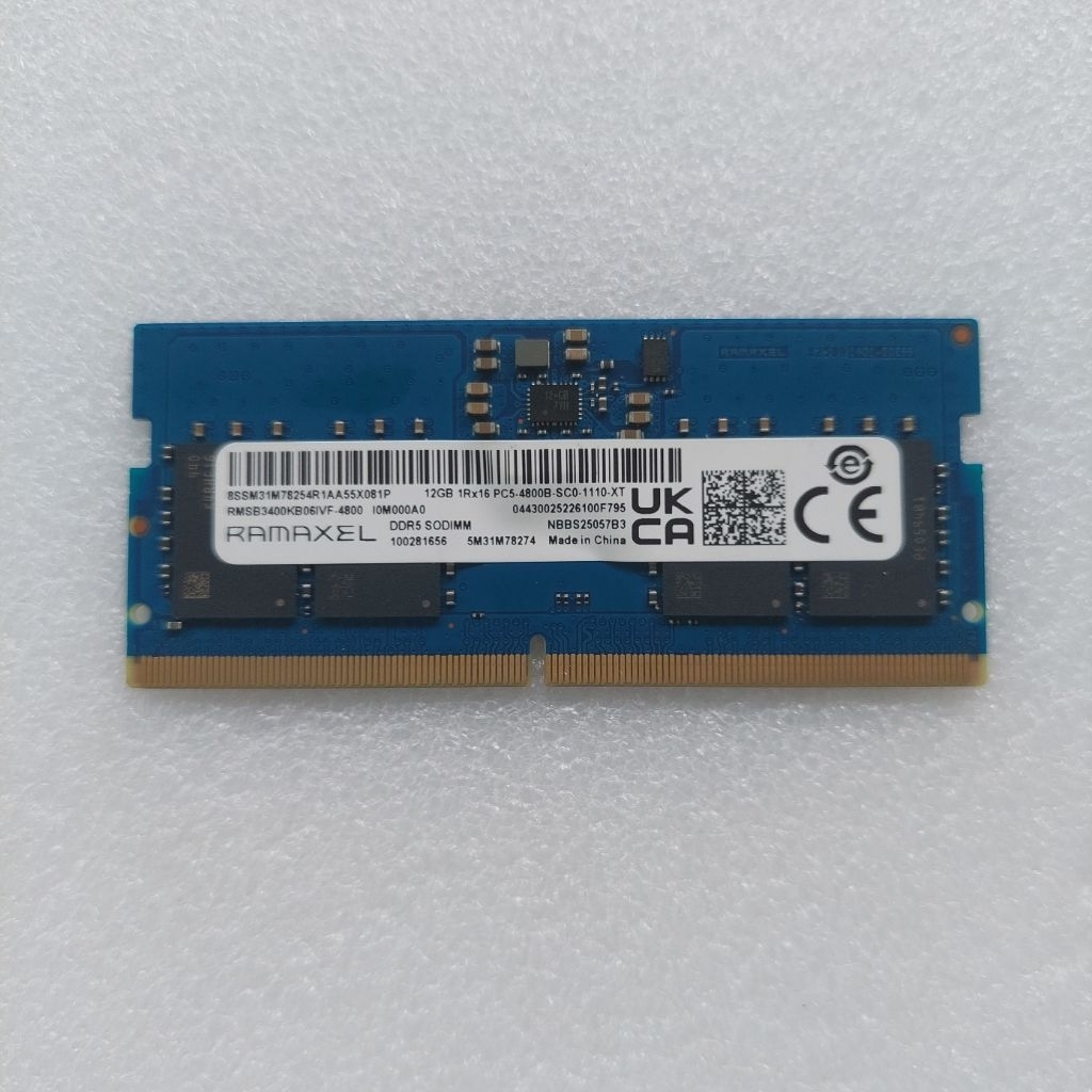 RAM Laptop Ramaxel DDR5 12GB 4800MHz