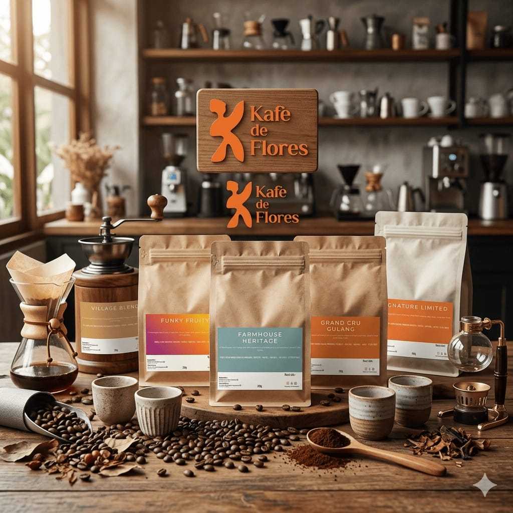 Kafe De Flores Coffee Coffee Espresso Kopi Manggarai flores kopi beans kopi Arabika asli kopi Robust