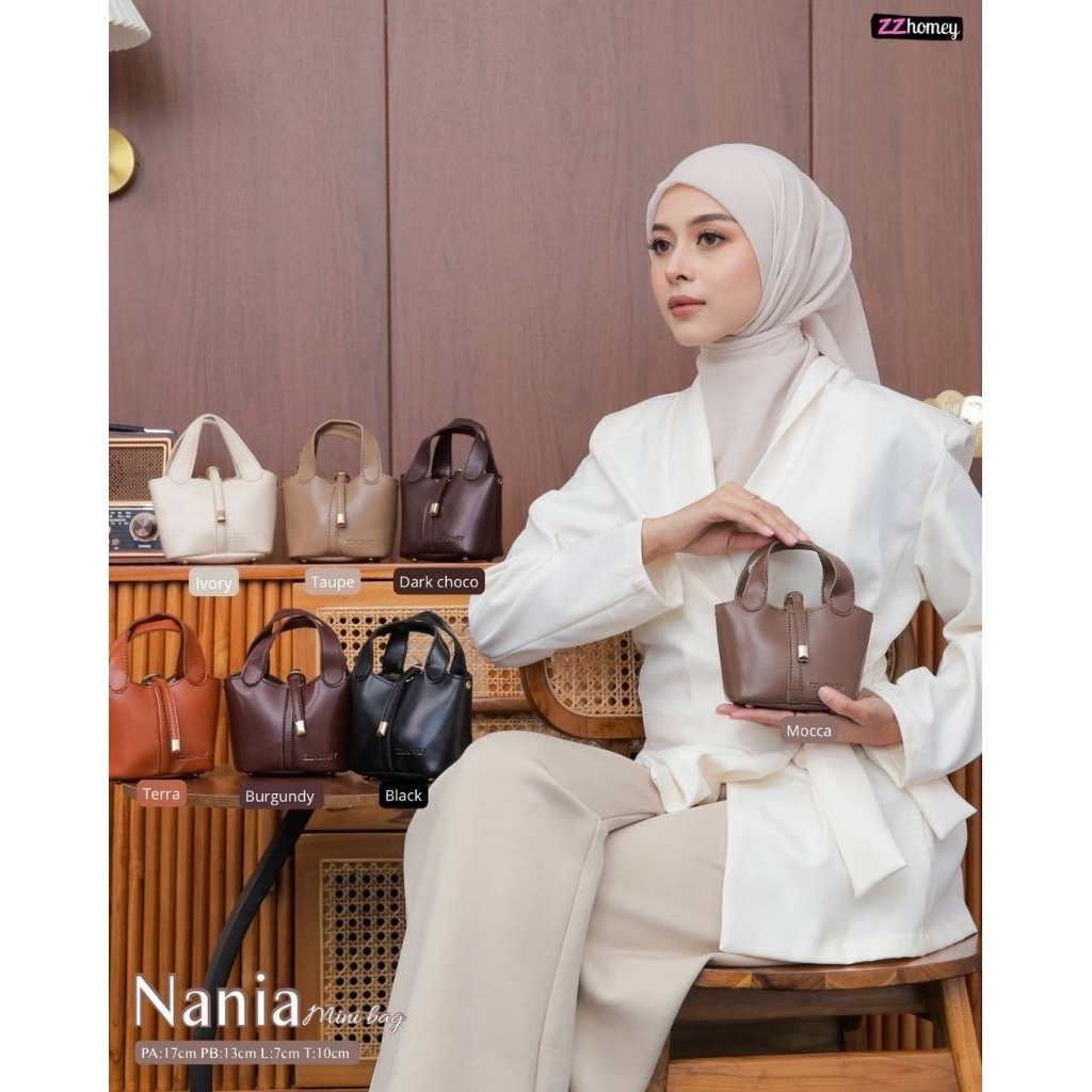 ZZHOMEY NANIA NAREEN HANDBAG MINI BAG SLINGBAG DOMPET CANTIK ESTETIK GAYA AMANDA MANOPO