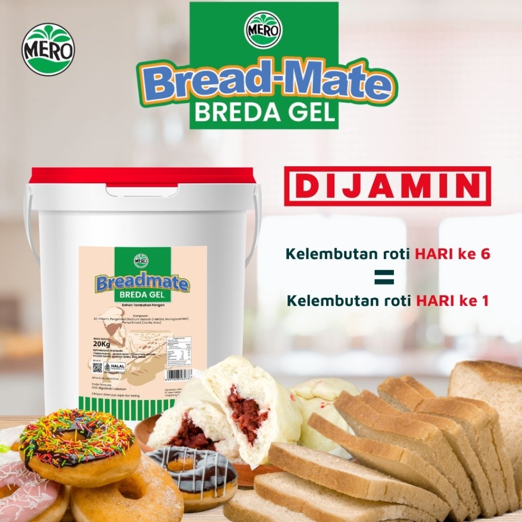 breadmate bread gel softener repack 250 gr softener pelembut roti