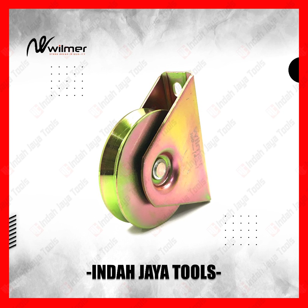 WILMER Roda Pagar 4 Inch Model U & V Gerbang Besi 100 mm 10 cm - Pintu Pager Kastor Troli Caster Tro