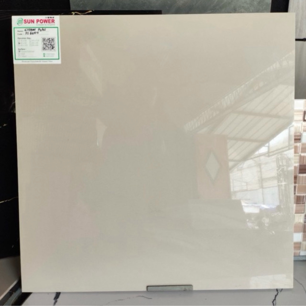 Granit 60x60 Sun Power Cream Polos | Glossy