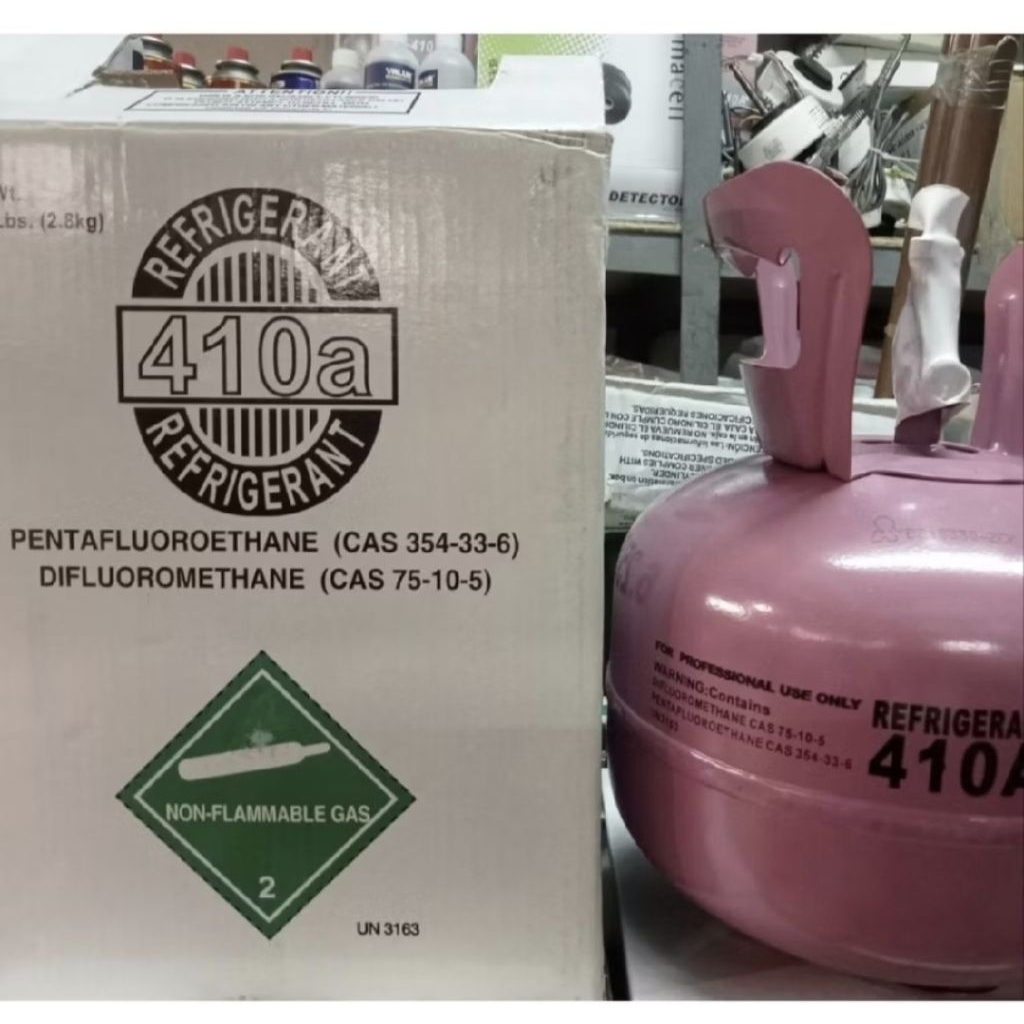 Freon Refrigrant R410 A segel asli pabrik tabung kecil minimalis isi 3 kilo