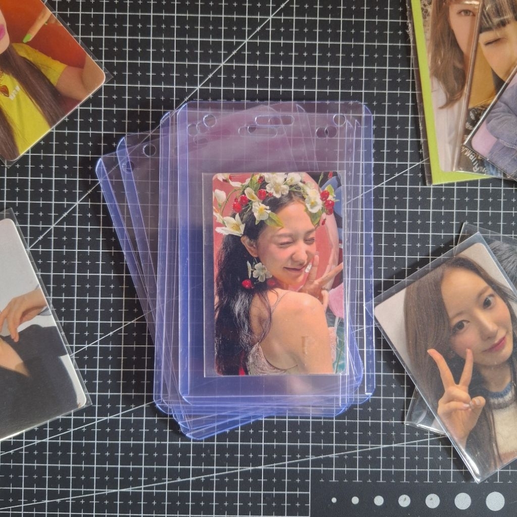 Toploader Photocard PC Kpop Nametag B2 Top loader Bening Packing Cardholder Holder