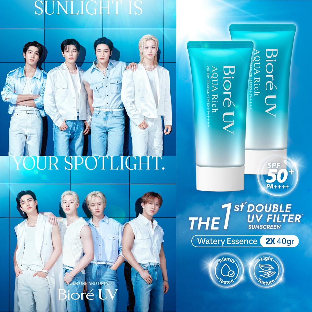 Biore UV Aqua Rich Sunscreen Waterproof Watery Essence 40GR Twinpack