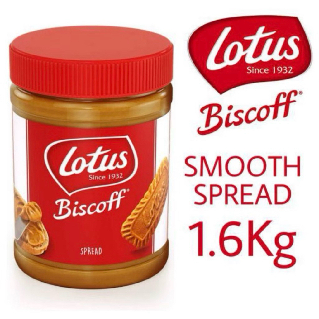 Lotus Biscoff Spread Selai Smooth 1.6kg JUMBO Olesan Karamel Kayu Manis Speculoos