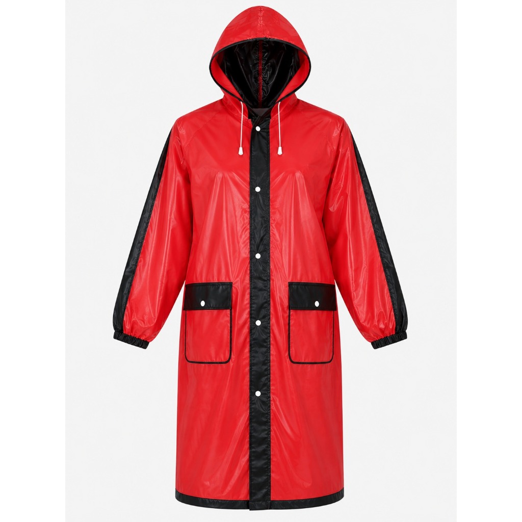 JAS HUJAN FULLBODY WARNA MERAH HITAM