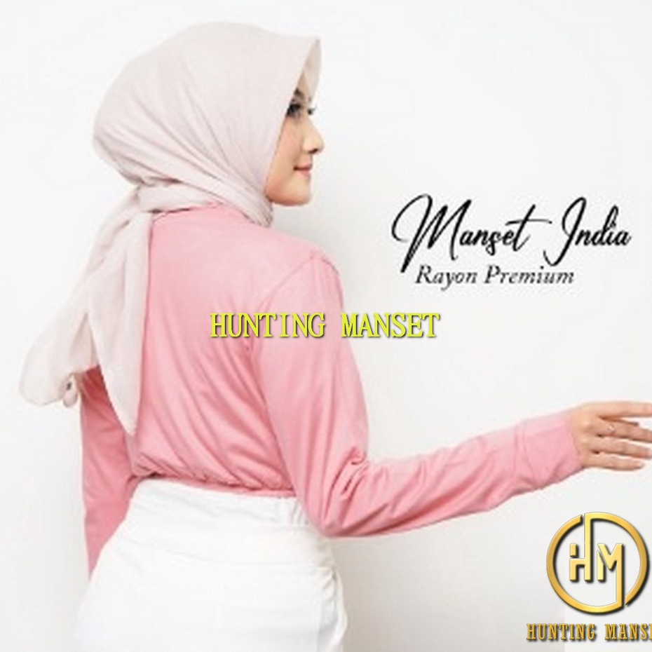 Manset CropTop India Manset Atasan India Lengan Panjang CropTop Warna Lengkap Bisa COD