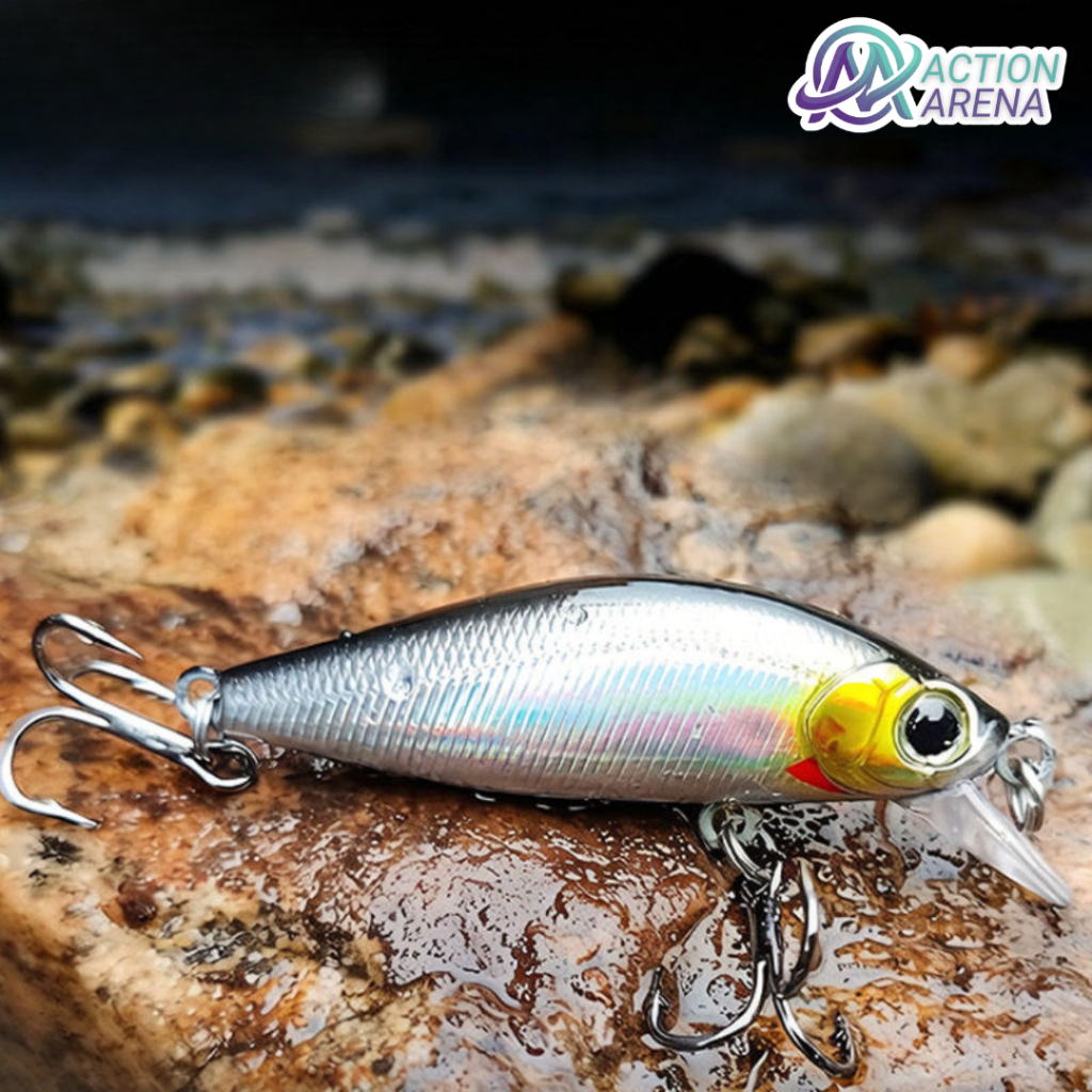 Umpan Pancing Ikan Mas Carp Crankbait Minnow Lure 50mm