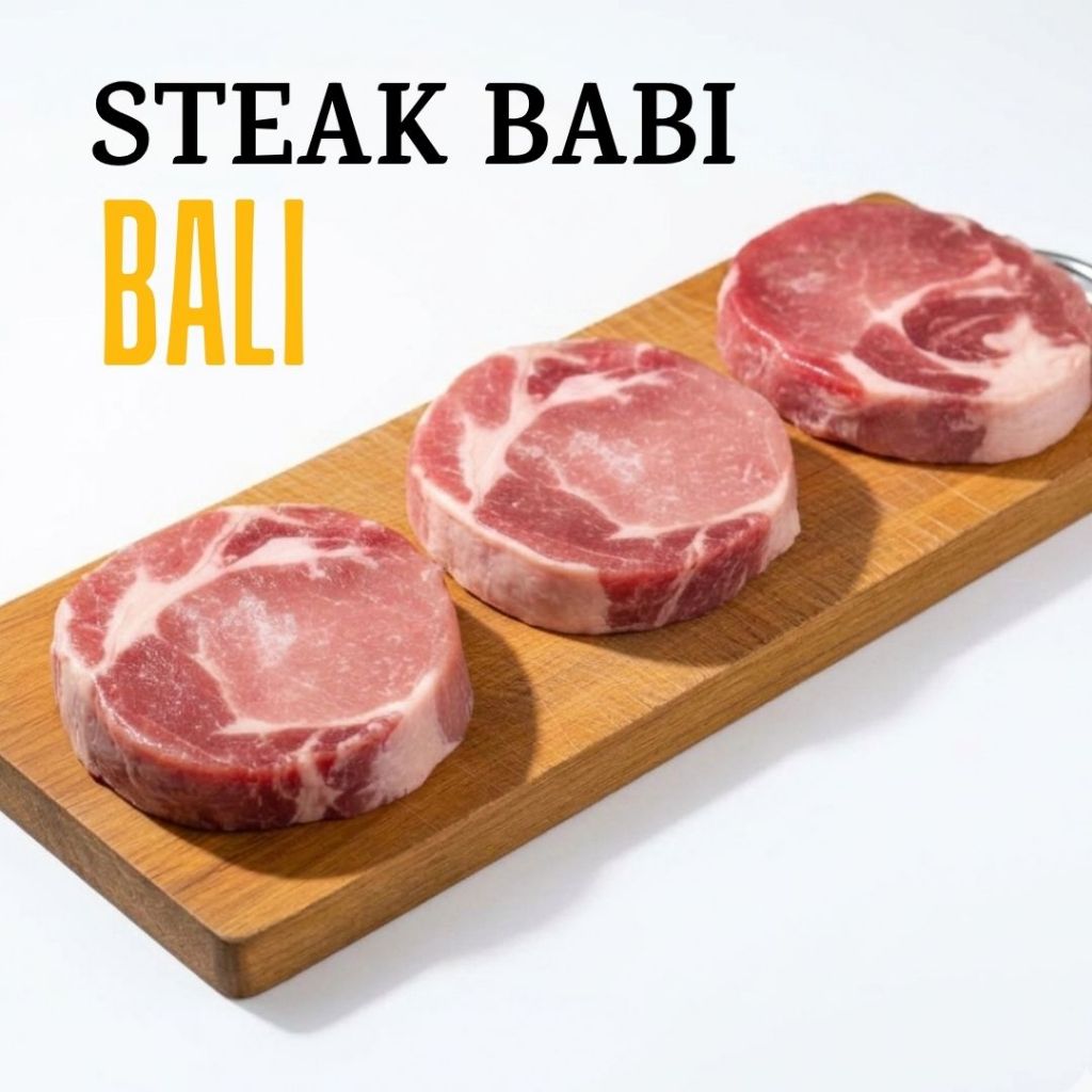Steak Babi daging steak babi kapsim bali - Porca
