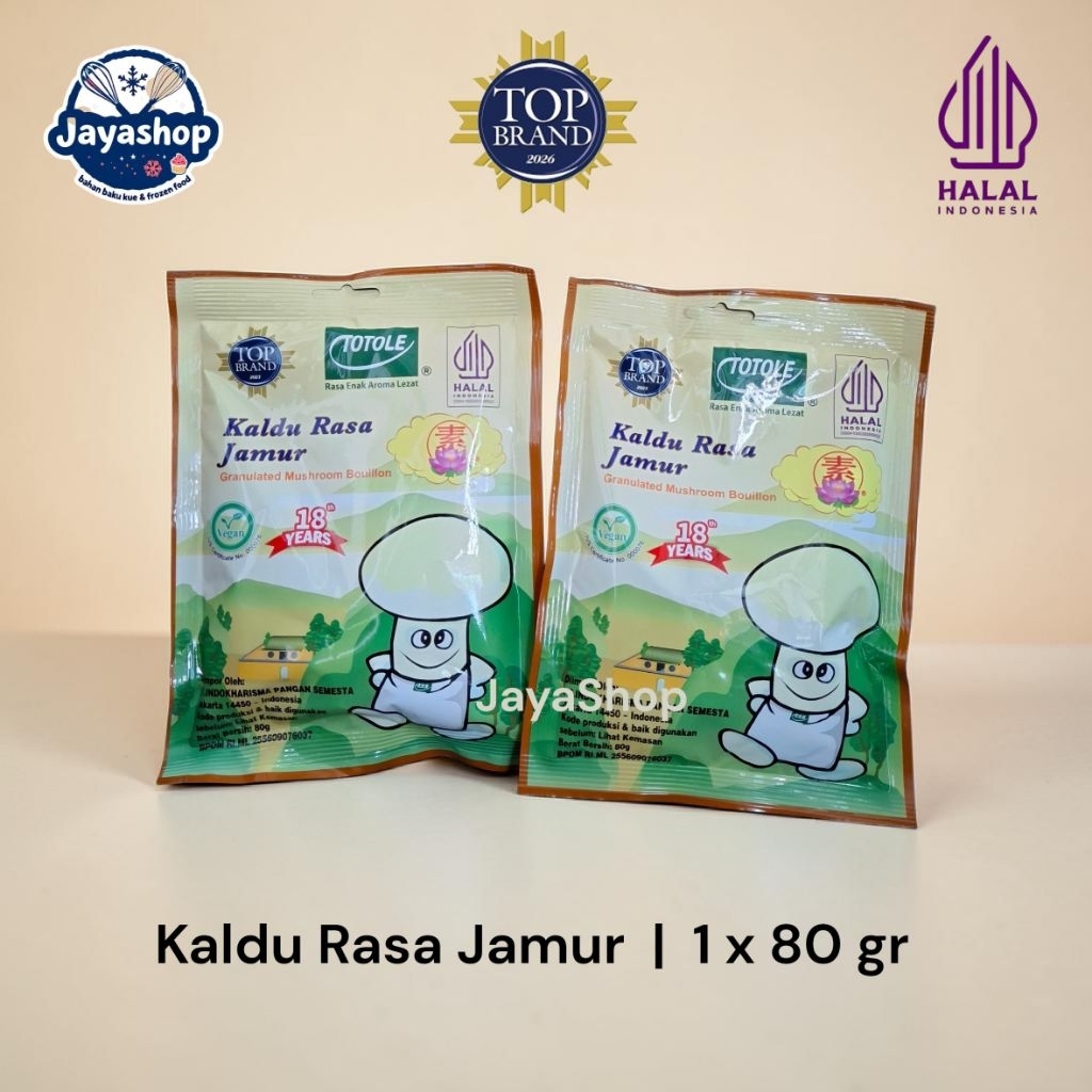 Totole Kaldu Jamur 80gr Halal / Kaldu Jamur 80gr MPASI Bayi / Kaldu Jamur Non MSG Vegan / Penyedap M