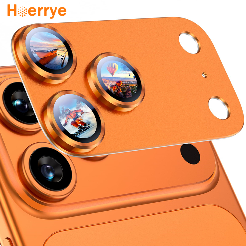 Hoerrye Back Lens Protector iPhone 17Pro Max Full Camera Lens HD Clear Anti Glare Tempered Glass