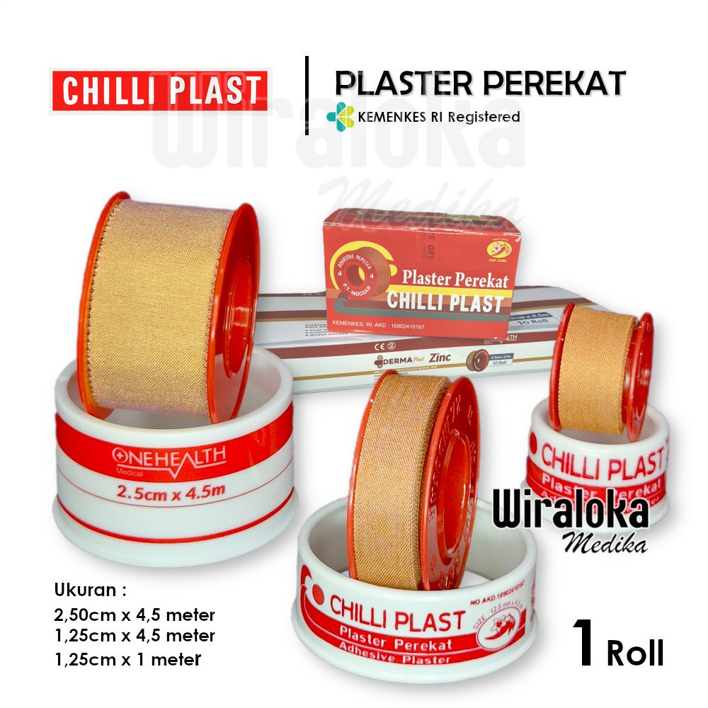 Chili Plast Plaster Perekat Rol Adesif Kuat Chili Plast - Plester Perekat Rol - Plaster Chiliplast K
