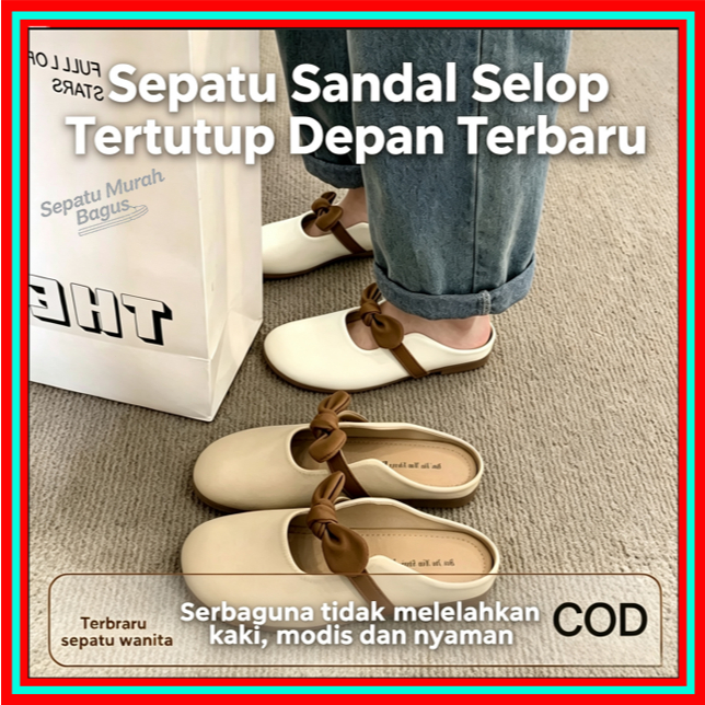 Sandal Wanita / Sandal Selop Wanita / Sandal Slip On / Sandal Teplek Wanita / Flatshoes Jelly Tali P