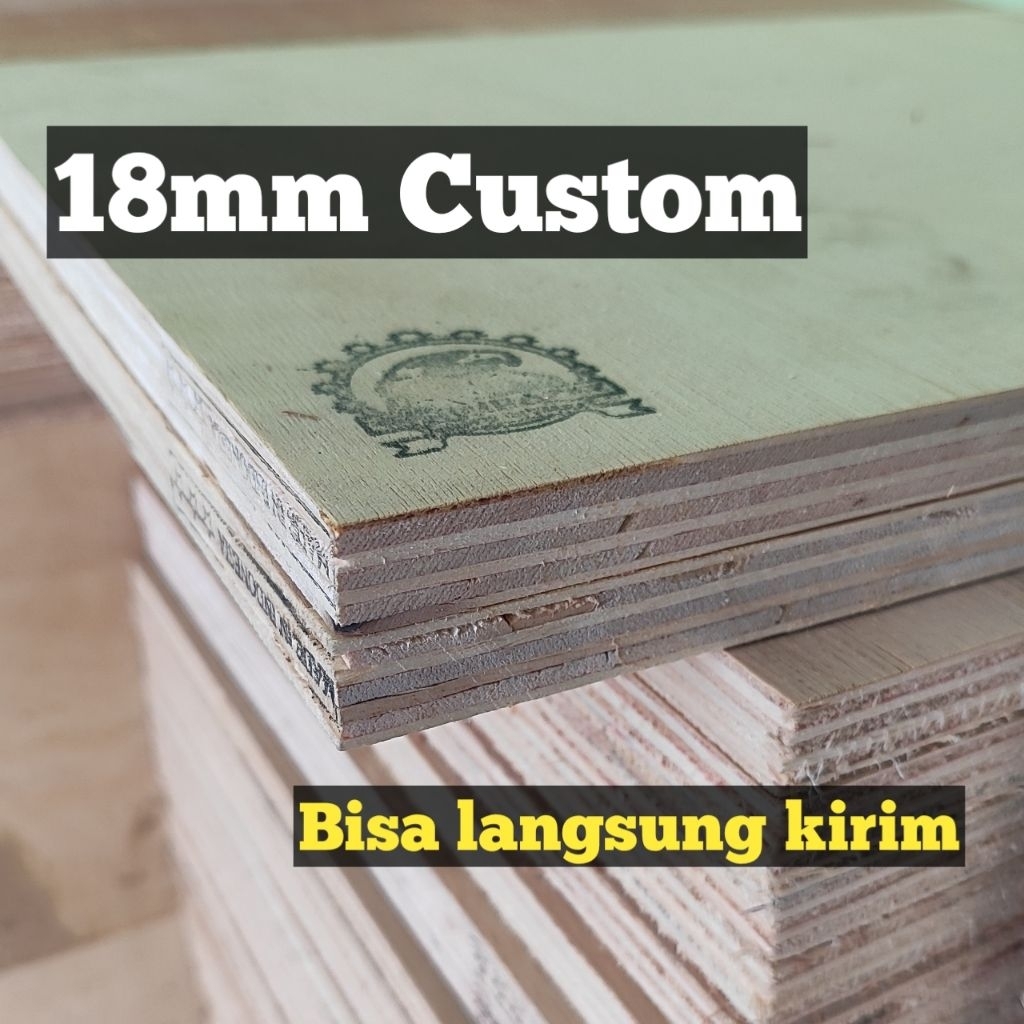 Triplek tebal 18mm ukuran custom murah berkualitas