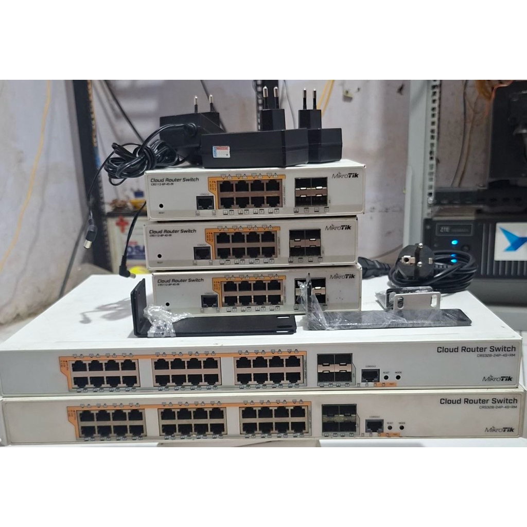 Mikrotik CRS328-24P-4S+RM & Mikrotik CRS112-8P-4S-IN