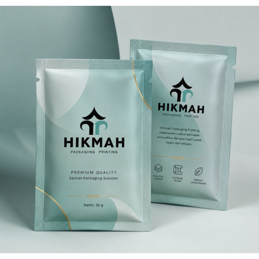 CETAK KEMASAN SACHET COSTOUM FULL PRINTING MIN ORDER 500 PCS