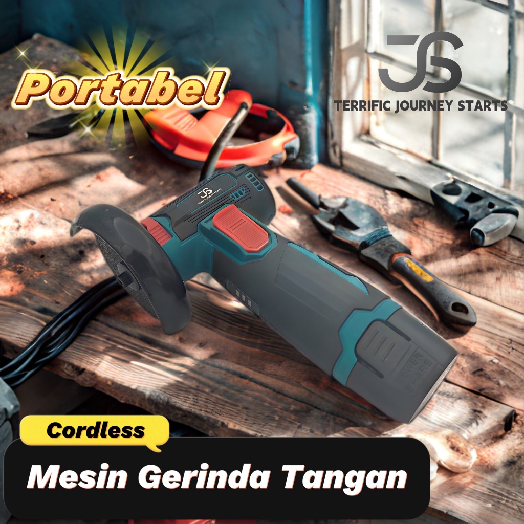 Terrific JS Mesin gerinda mini listrik brushless Angle Grinder Mesin Gerinda Tangan Alat Pemotong ge