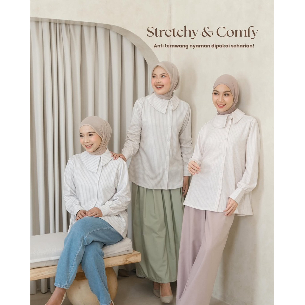 KAMILA WARDROBE - SORA BLOUSE STRIPES