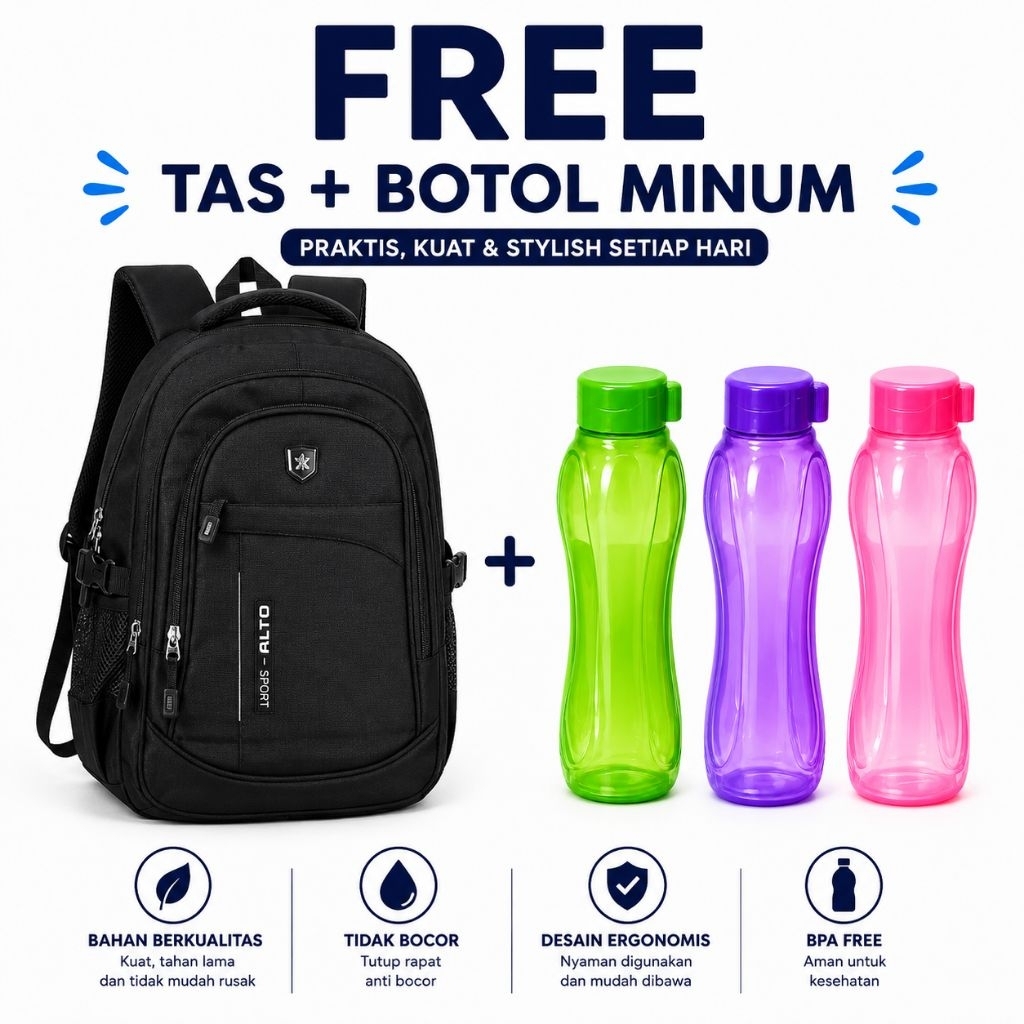 Tas Ransel Sekolah Alto / Tas Ransel Pria Alto