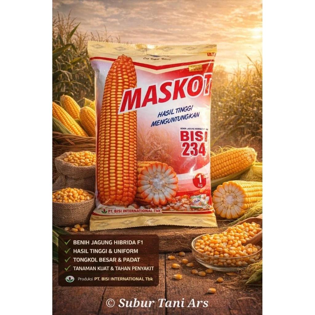 Benih Jagung Maskot F1 1 Kg - Benih Jagung Bisi 234 Bisi