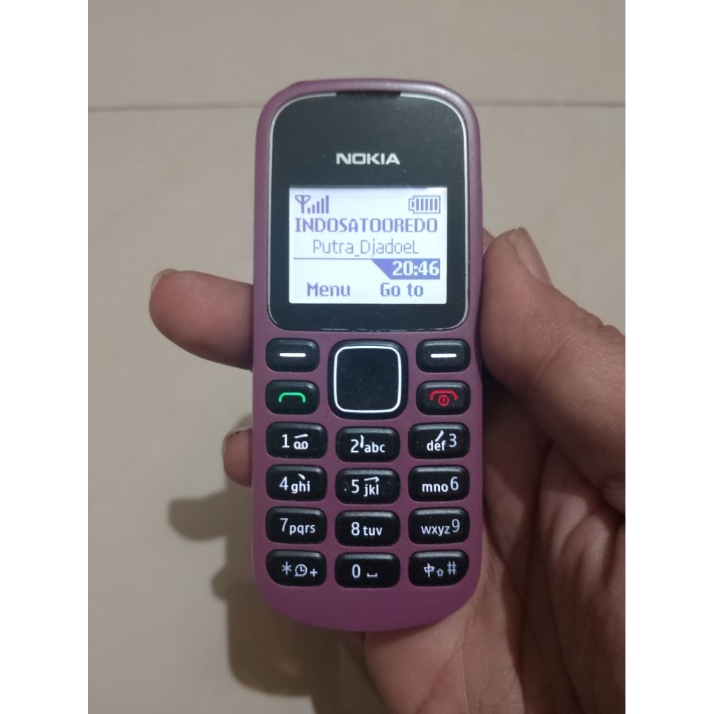 Nokia 1280 Purple Normal Full Original Mulus Jadul Langka Unik Imut Speaker Bass Stereo Joss Khas Xp