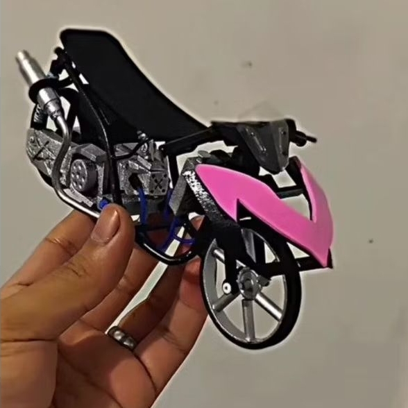 miniatur motor drag yamaha aerox trondol super downsize ban bisa berputar