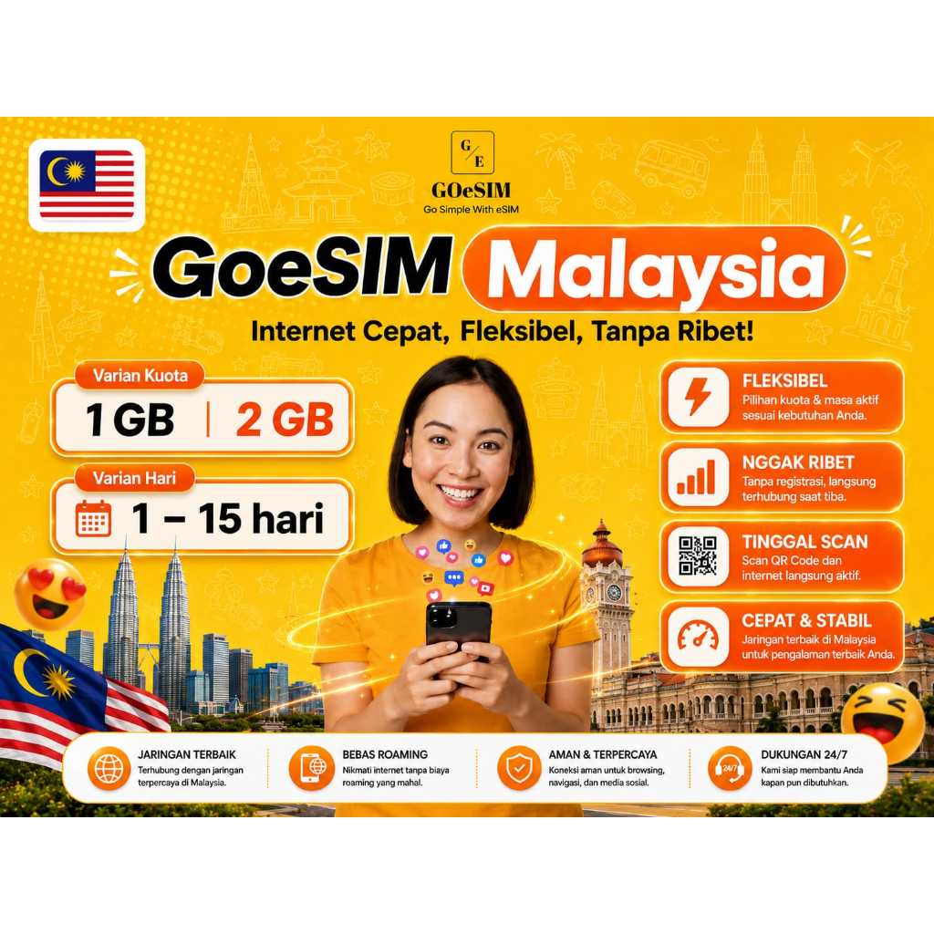 eSIM Malaysia Kuala Lumpur Genting Penang Maxis / Celcom / Digi 5G Kuota Data Internet Instan Delive