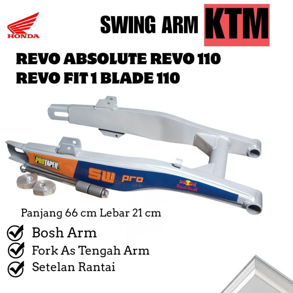 Fork Swing Arm ktm Arem Lengan Ayun Sasis Garpu Belakang ktm 66 cm custom Bebek trail pnp Revo Absol