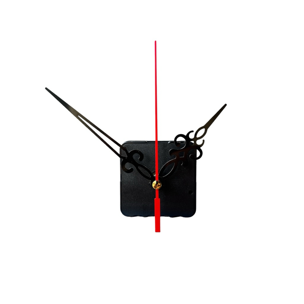mesin jam dinding original heyu 7188 jarum ukir hitam sweep