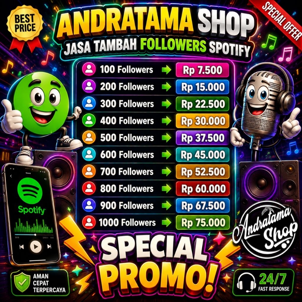 100 FOLLOWERS SPOTIFY | JASA TAMBAH FOLLOWERS SPOTIFY