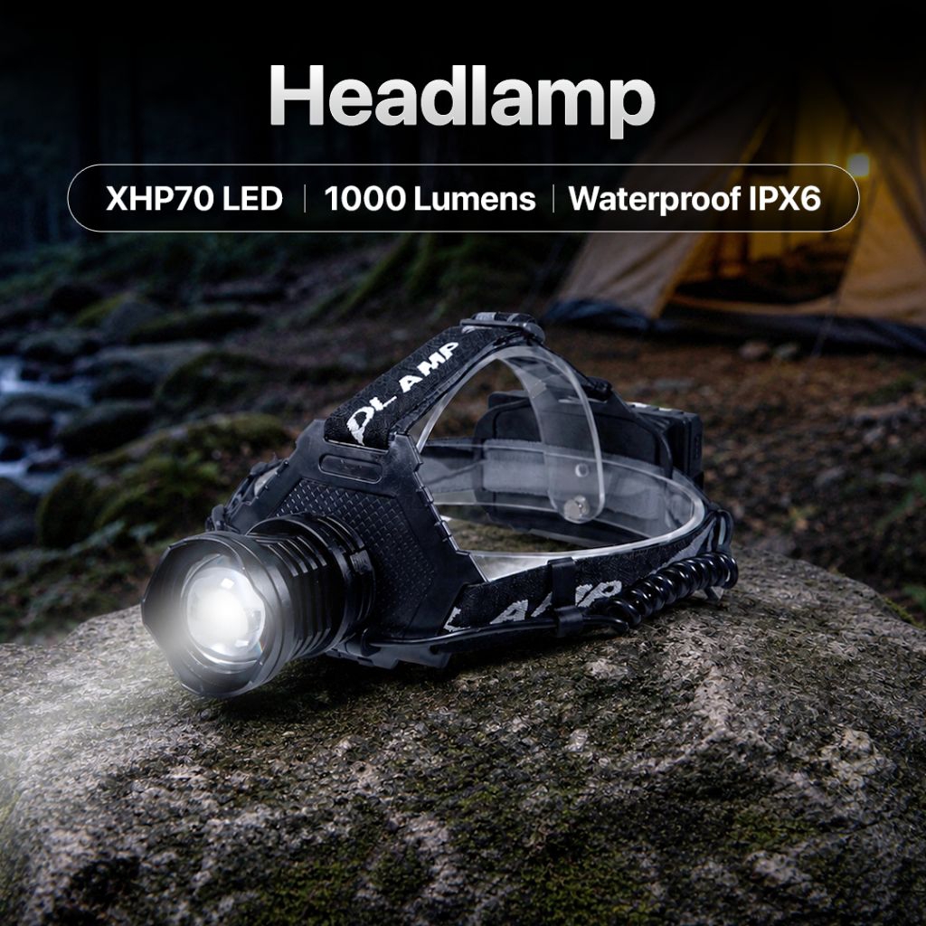 Litwod Senter Kepala Headlamp LED XHP70 1000 Lumens - P70