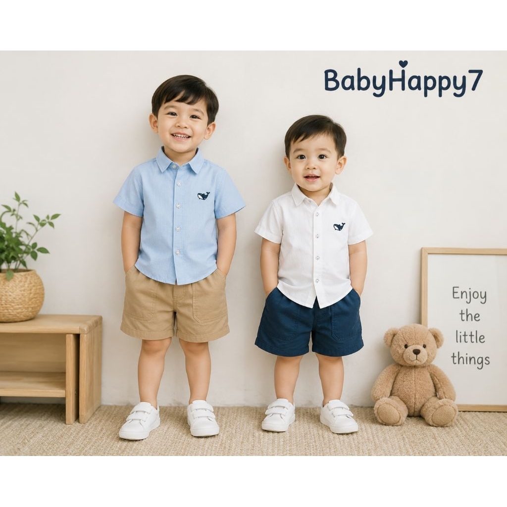 BABYHAPPY Kemeja Oversized Anak Unisex Kemeja Anak Unisex