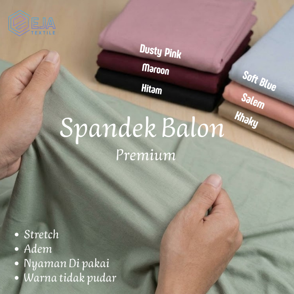 KAIN SPANDEK BALON ZOYA KILOAN (Per 1kg)