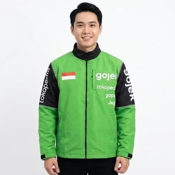 GO J3K GO-TO TERBARU kualitas terbaik versi 2024 bomber Pria Wanita Nyaman Distro - hijau gojek, L