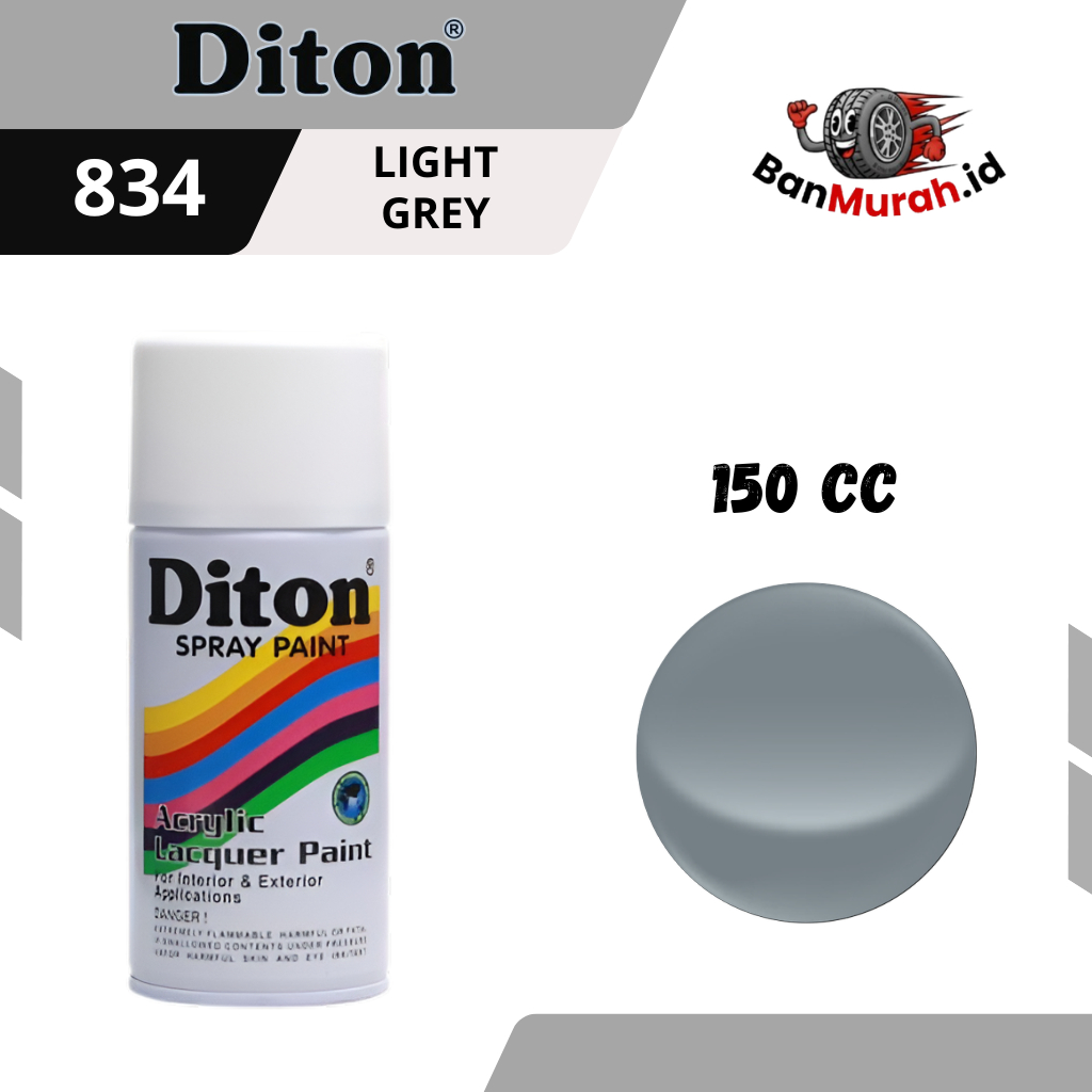 CAT SEMPROT DITON 834 LIGHT GREY UKURAN 150 CC