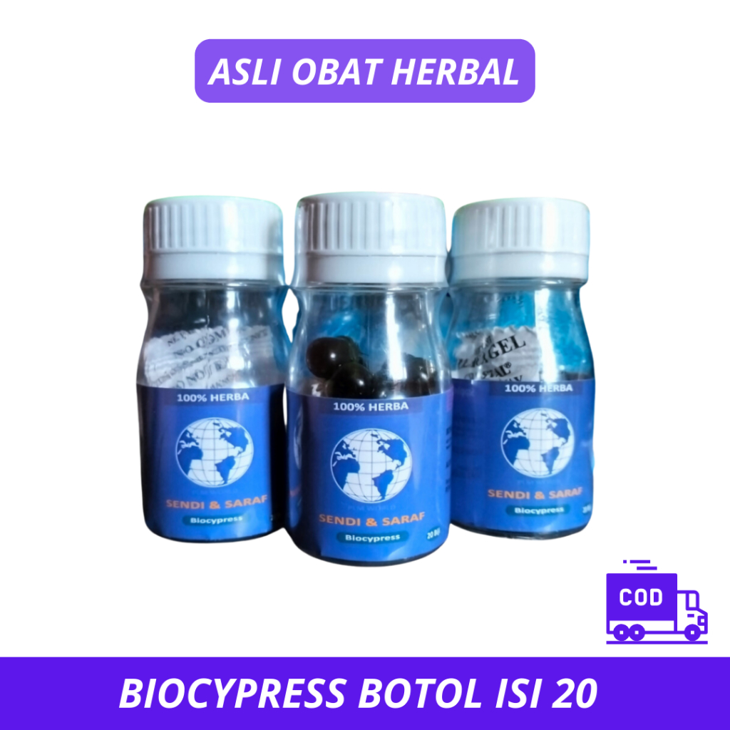 [Promo]Bio Cypress PLM World Original - Obat Herbal Sendi Saraf Amber Cypress 1 Botol
