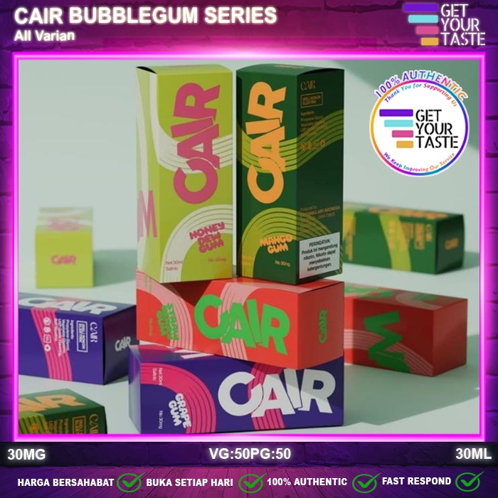 Liquid Cair Bubblegum Series All Variant Salt Nic 30ML by Cair E-Liquid x Ari Lesmana