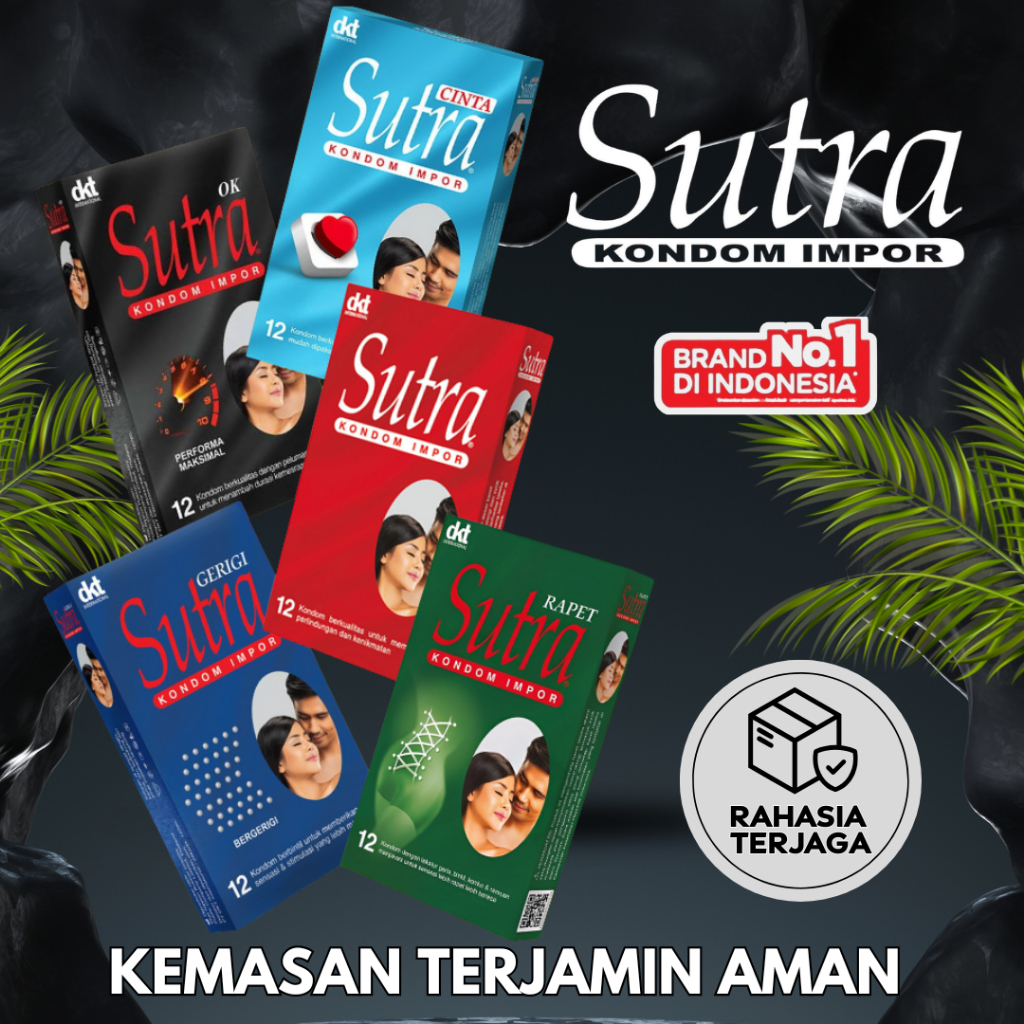 Kondom SUTRA Isi 3pcs dan Isi 12pcs TERTIPIS ANTI BOCOR STANDAR INTERNASIONAL