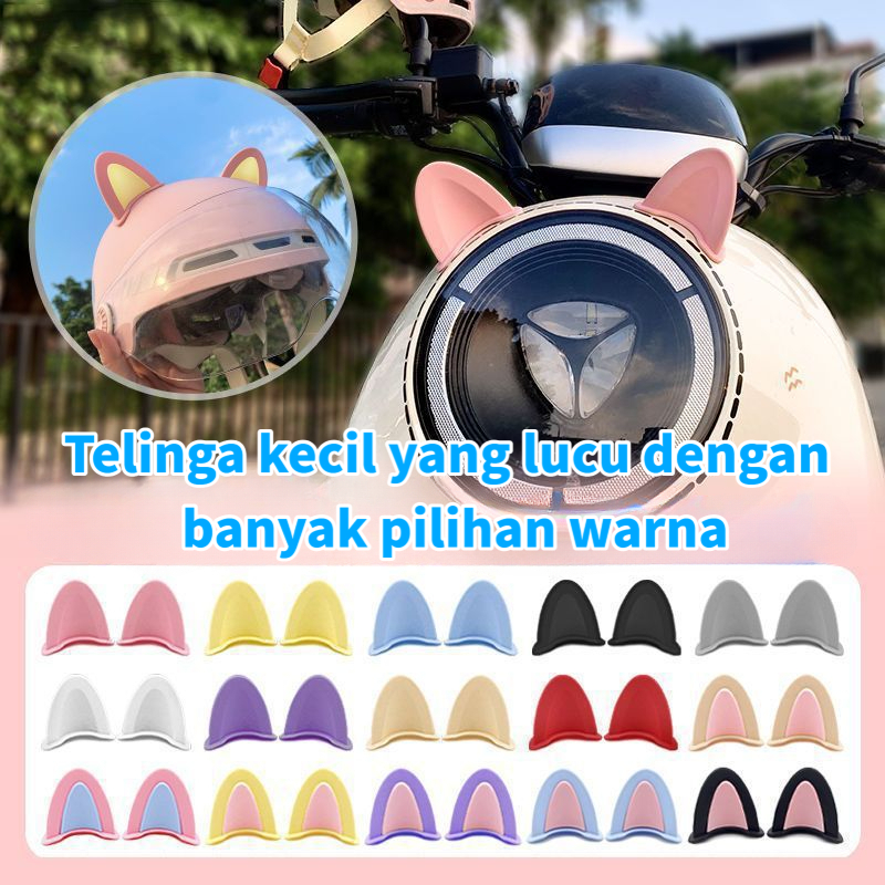 Telinga kucing helm/Telinga Kucing Mobil Elektrik/Dekorasi Sepeda Motor Telinga Lucu/Aksesoris helm