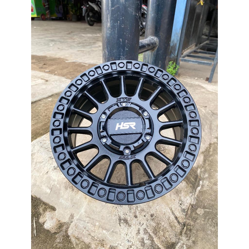 Velg mobil hsr xts05 ring 14 kijang lgx avanza kijang kapsul xenia hsr offroad warna mingh black