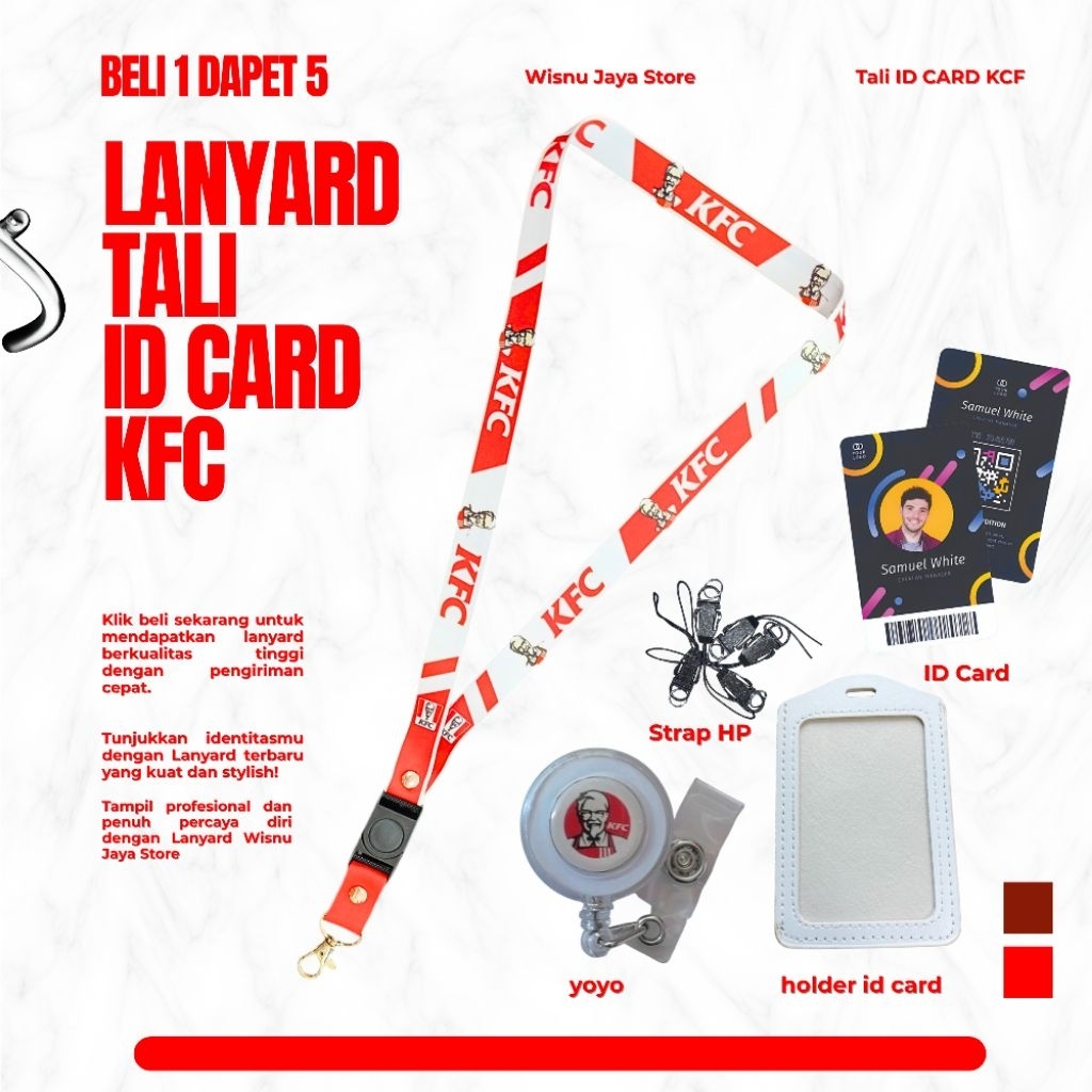 LANAYRD KFC / LANYARD KFC JAGONYA AYAM TERMURAH BERKUALITAS