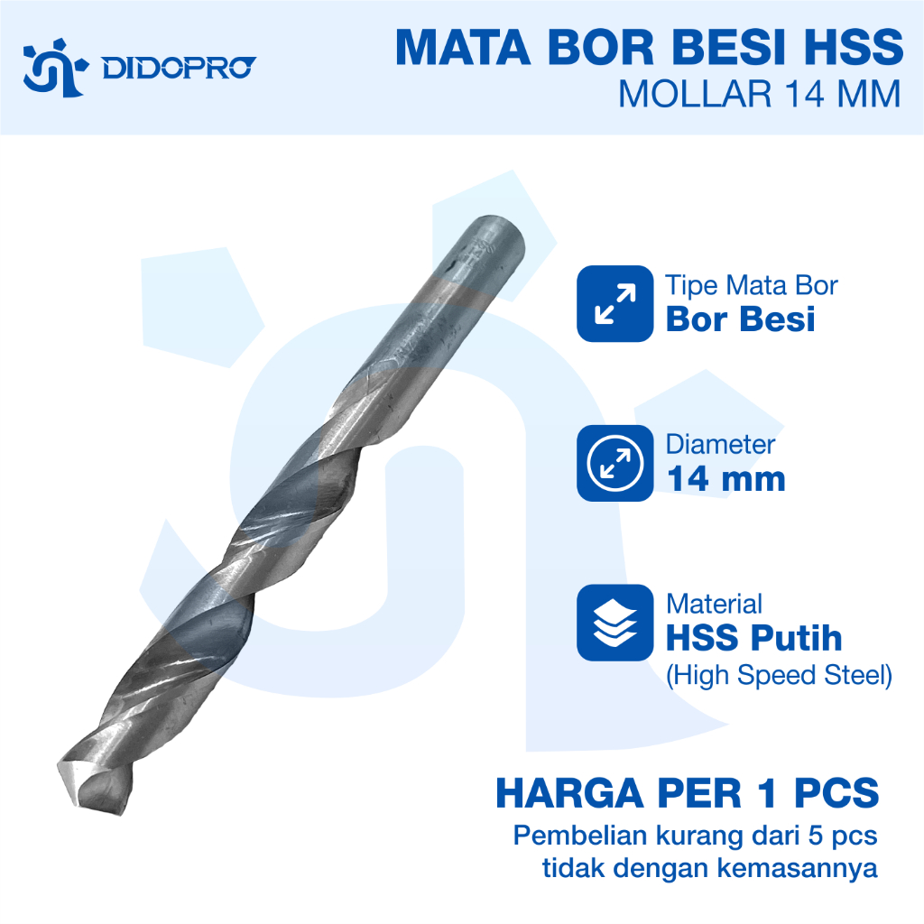 Mata Bor Besi Hss Mollar 14mm  / Mata Bor Besi Mollar