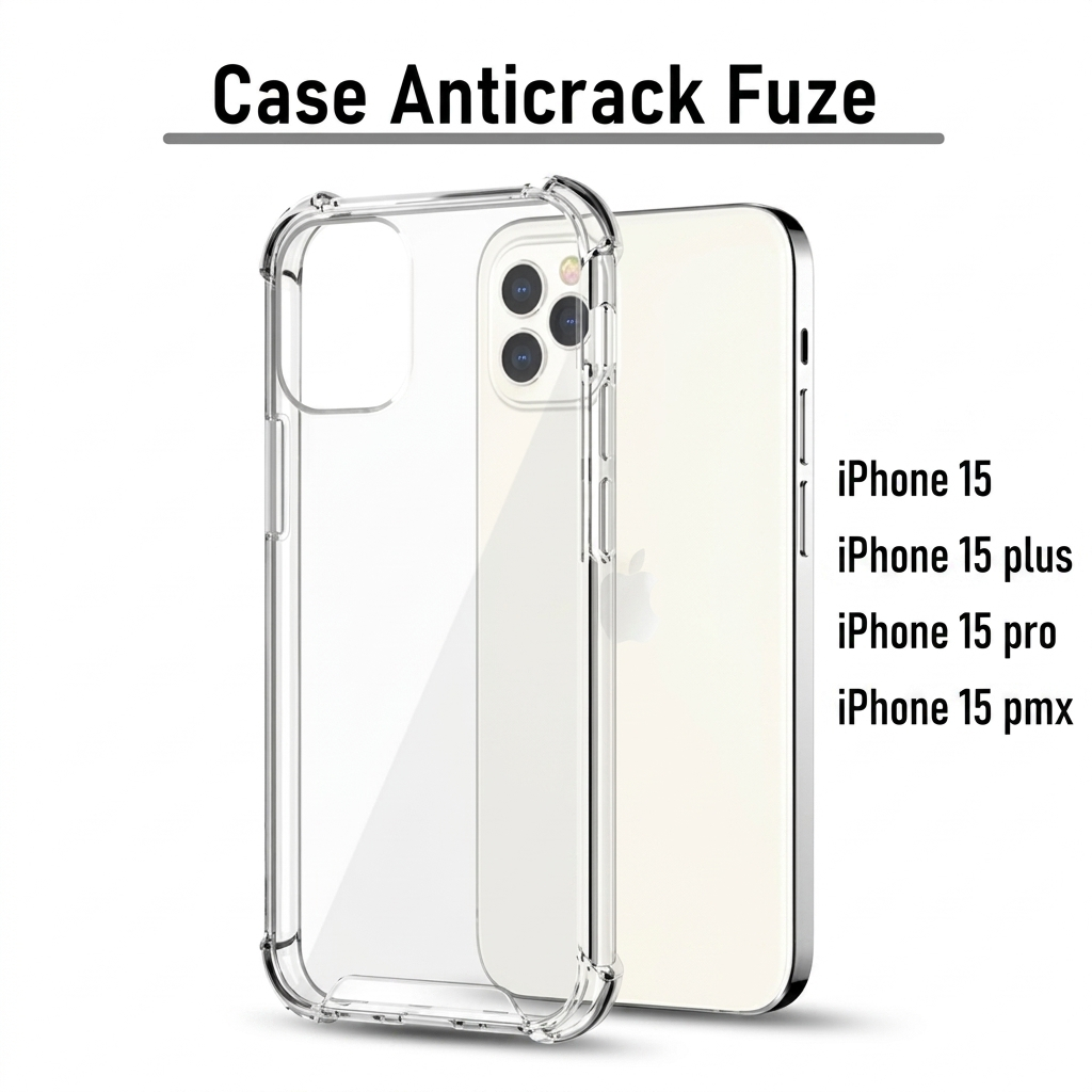 Case Anticrack Fuze Iphone 15 Pro Max plus Mika anti kuning  case iphone 15 / case iphone 15 plus / 