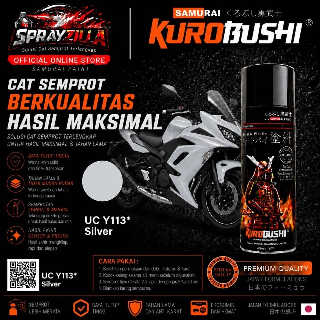 Samurai Paint Undercoat Epoxy Silver UC Y113*