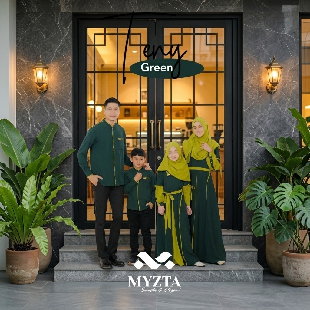 SERAGAM KELUARGA SARIMBIT TENY FAMSET FAMILY ORIGINAL BY MYZTA BAHAN LADYZARA DRESS GAMIS BAJU BUSAN