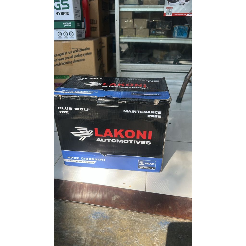 Aki Mobil Kering LAKONI MF N70Z (130D31R)  12v 90ah 730CCA (95D31R / 105D31R)