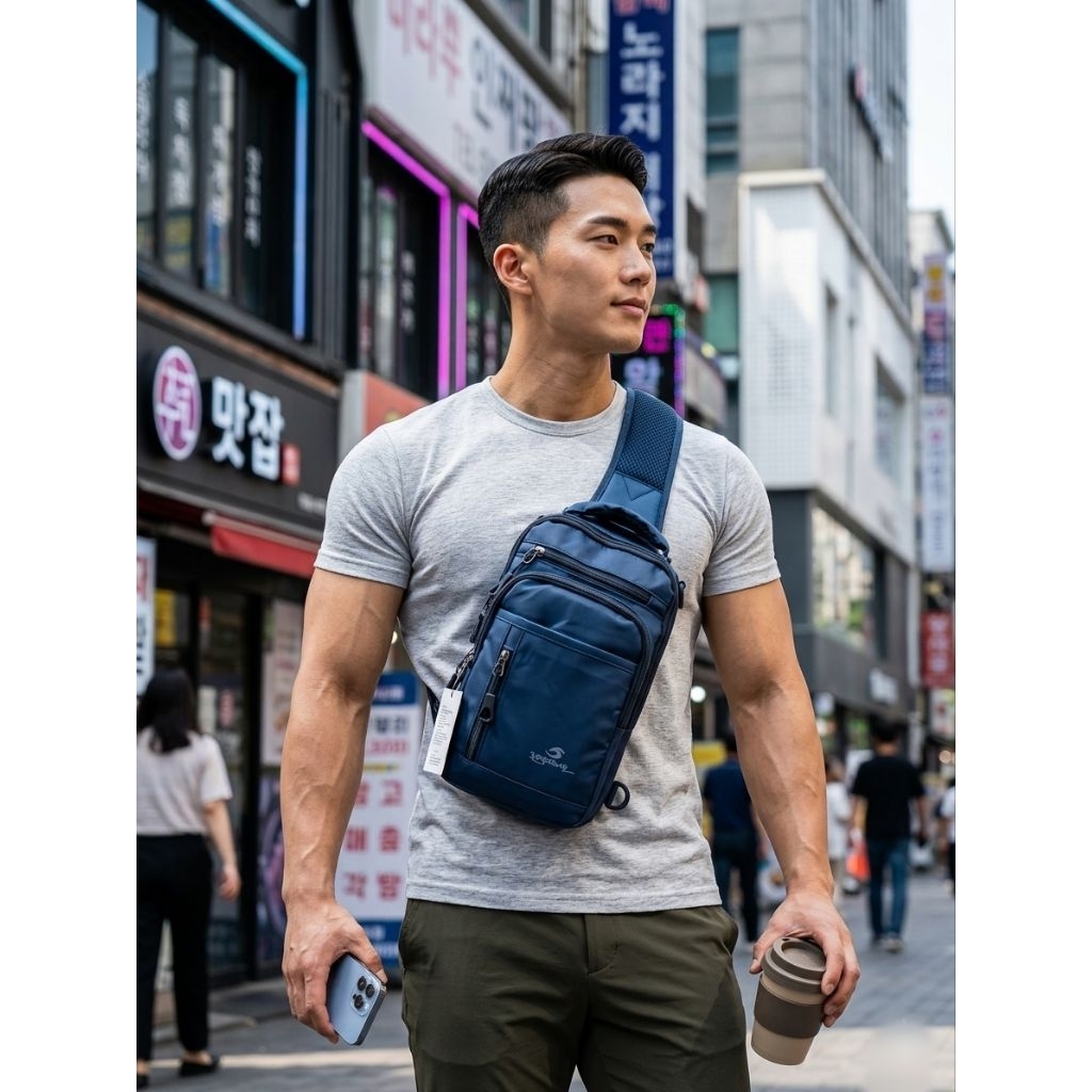 Italy Bags - Tas Selempang Alto Premium Sling Bag Pria Wanita Multifungsi Anti Air