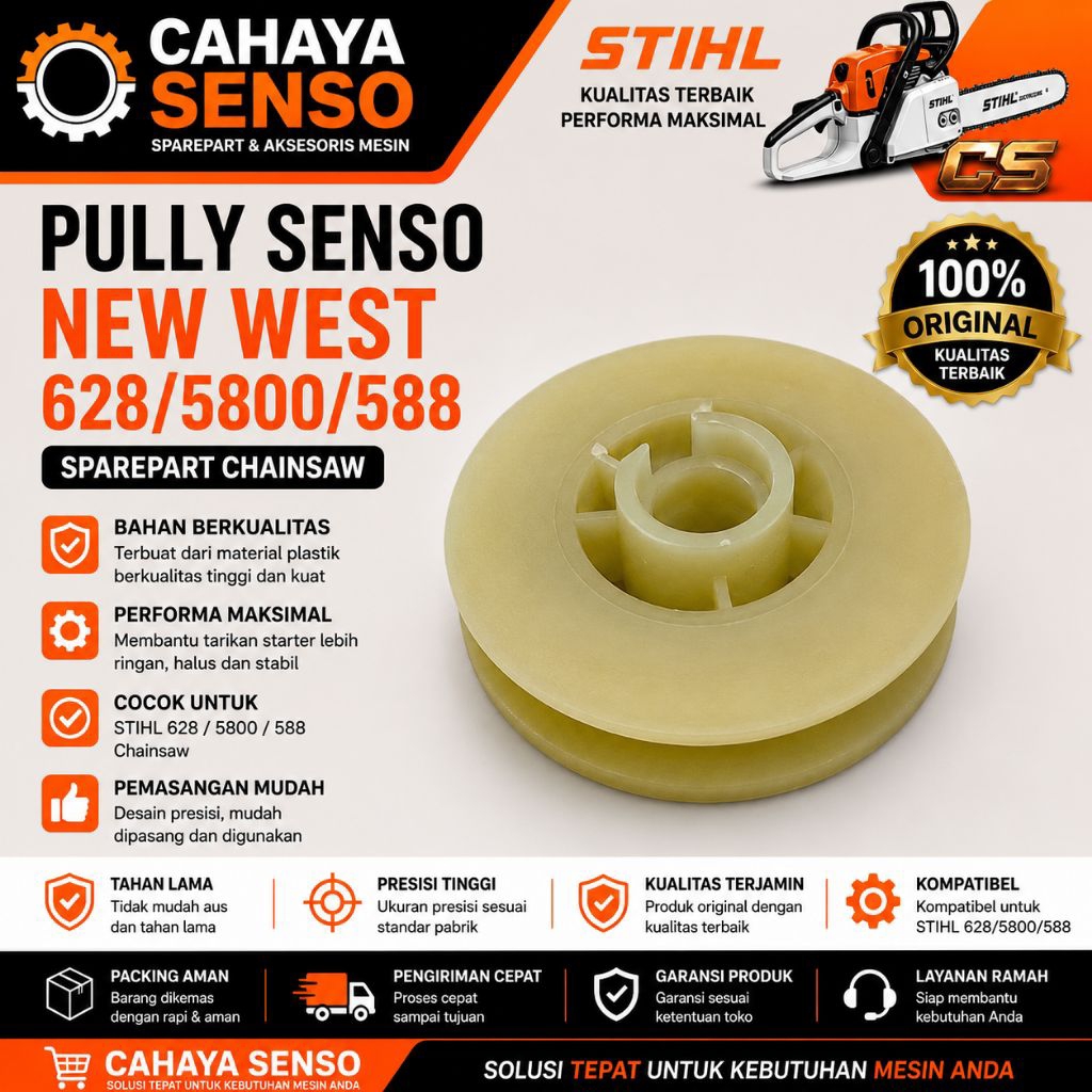 Pully senso new west 628/5800/588/ senso gergaji mesin